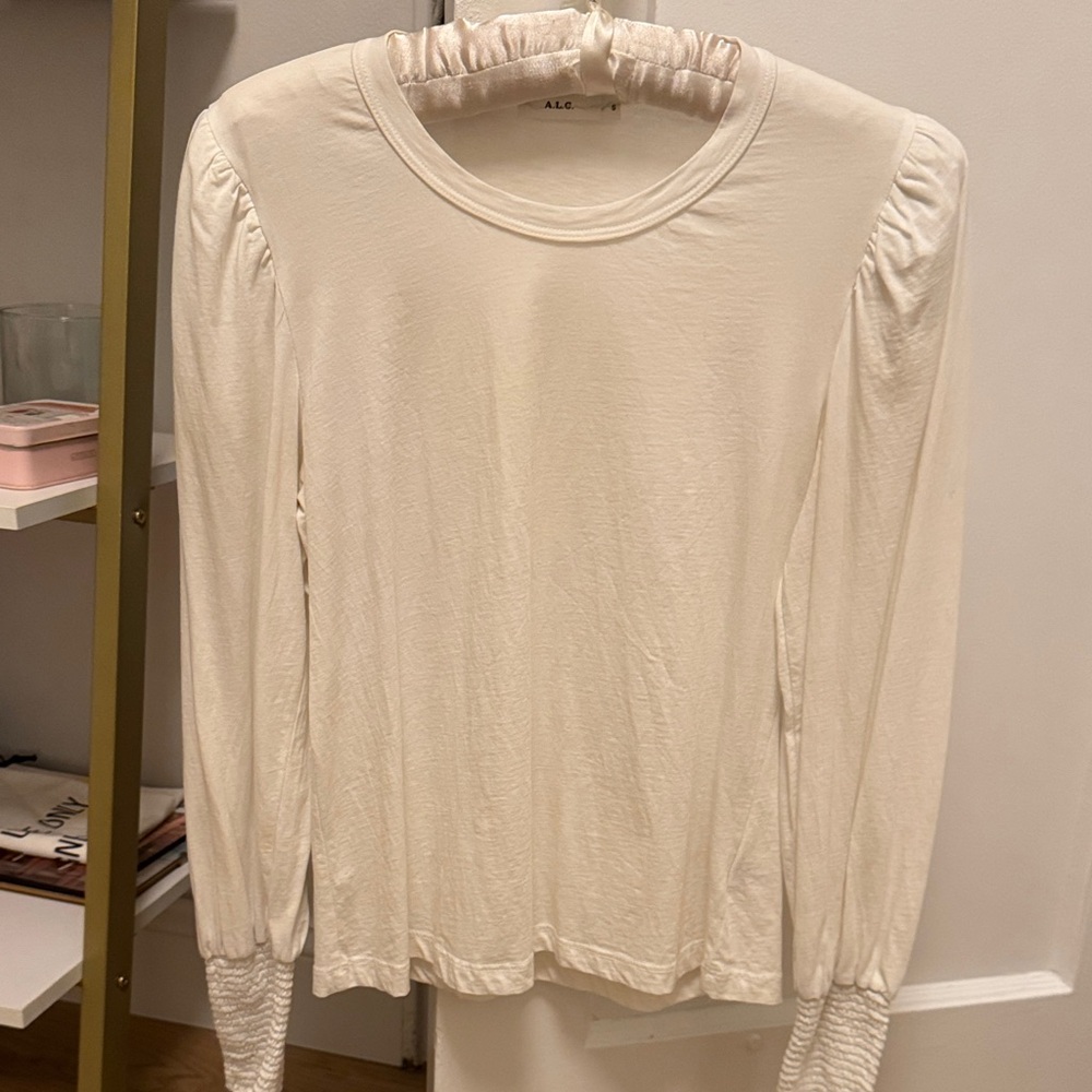 A.L.C. Long sleeves t-shirt with puff sleeve detail size S